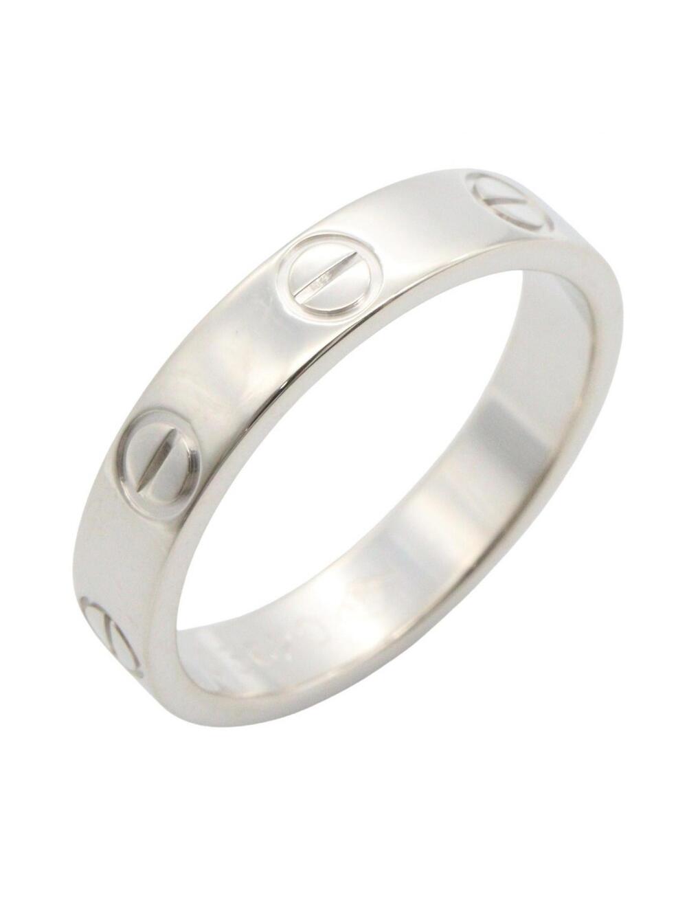 Cartier Mini Love Ring 18Kwg White Gold #309610C13B